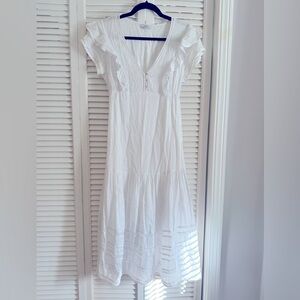 RAILS white midi dress